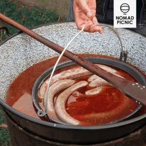 2 in 1 hurkaabáló és gyümölcs-/zöldségmosó kosár 