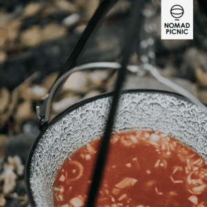 40 literes zománcozott gulyásbogrács