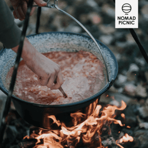 50 literes zománcozott gulyásbogrács