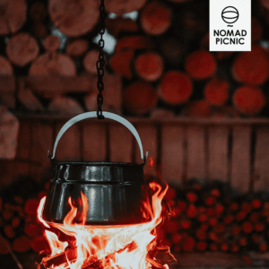 13 literes zománcozott bajai halfőző bogrács