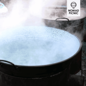 70 literes zománcozott horvát üst