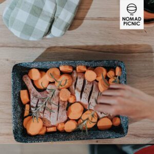 Zománcozott sütőtepsi 